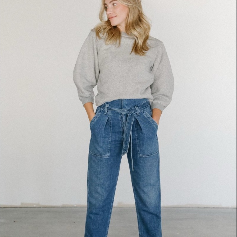 Citizens Of Humanity Blue Boyfriend Jeans Relaxed Fit